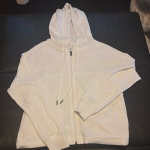 Linen zip up
